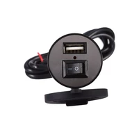 12 24v universal usb charger motorcycle power adapter socket usb charger waterproof auto charger adapter for mobilephone gps
