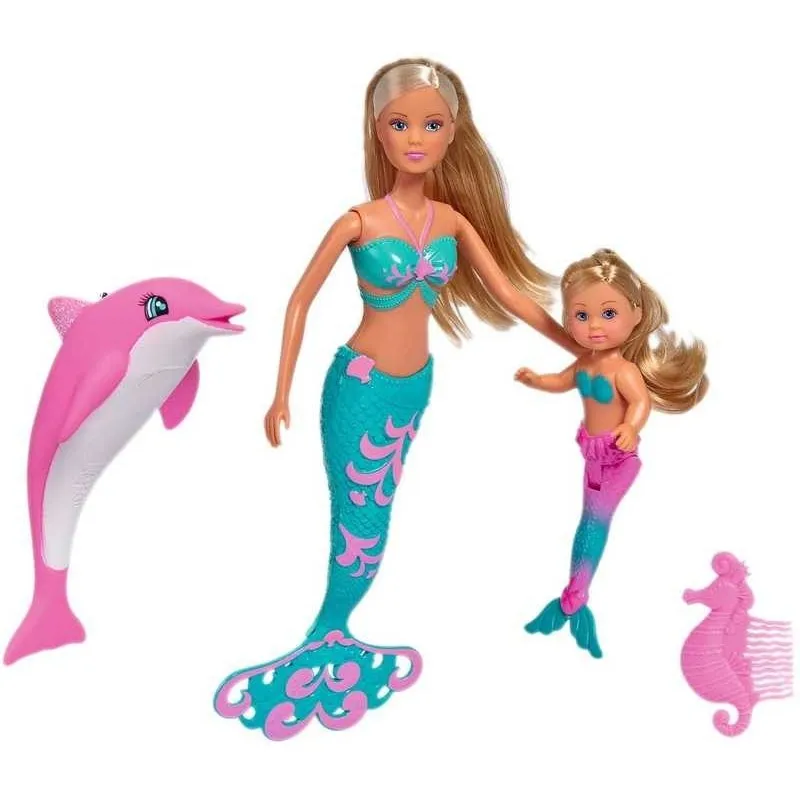 Steffi Love Mermaid doll with Evi and friends |