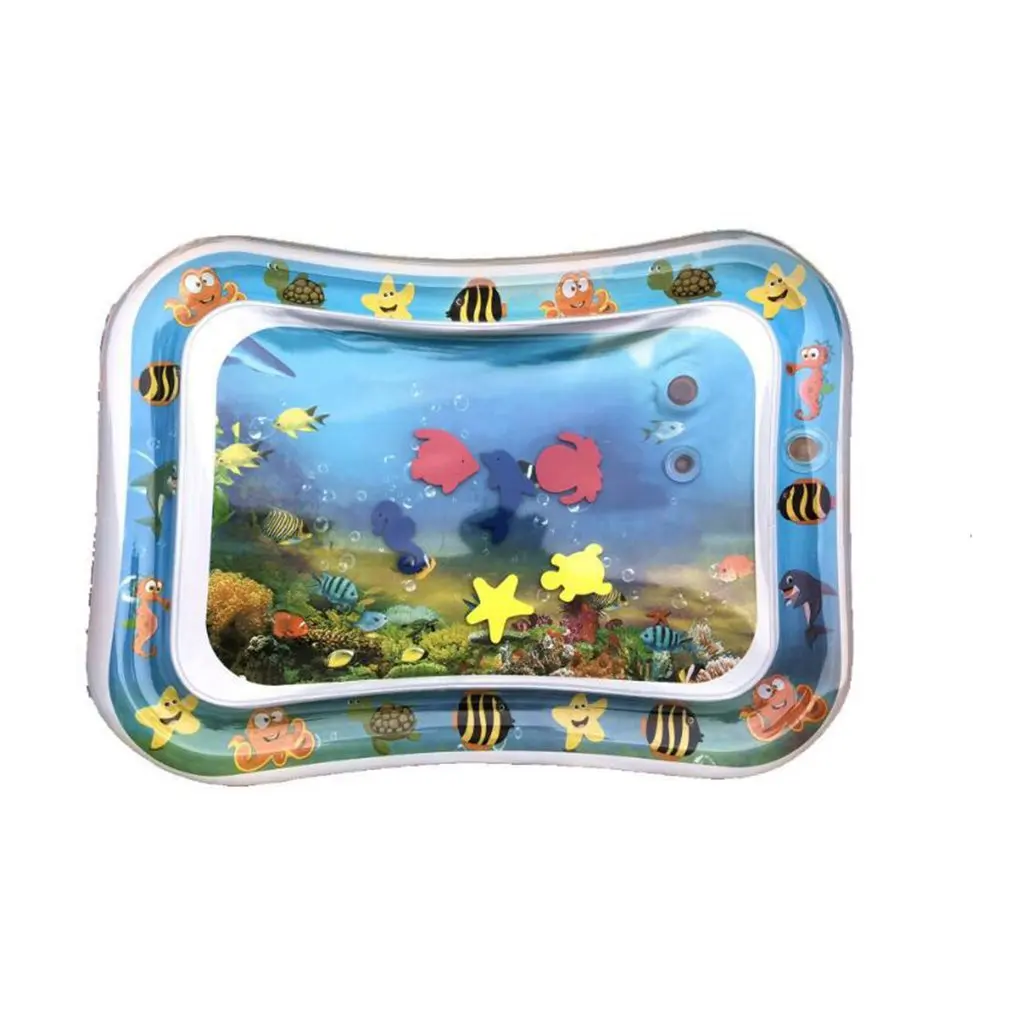 

Cute PVC Baby Inflatable Water Play Mat Patted Pad Baby Water Cushion Pad Tummy Time Activity Water Cushion