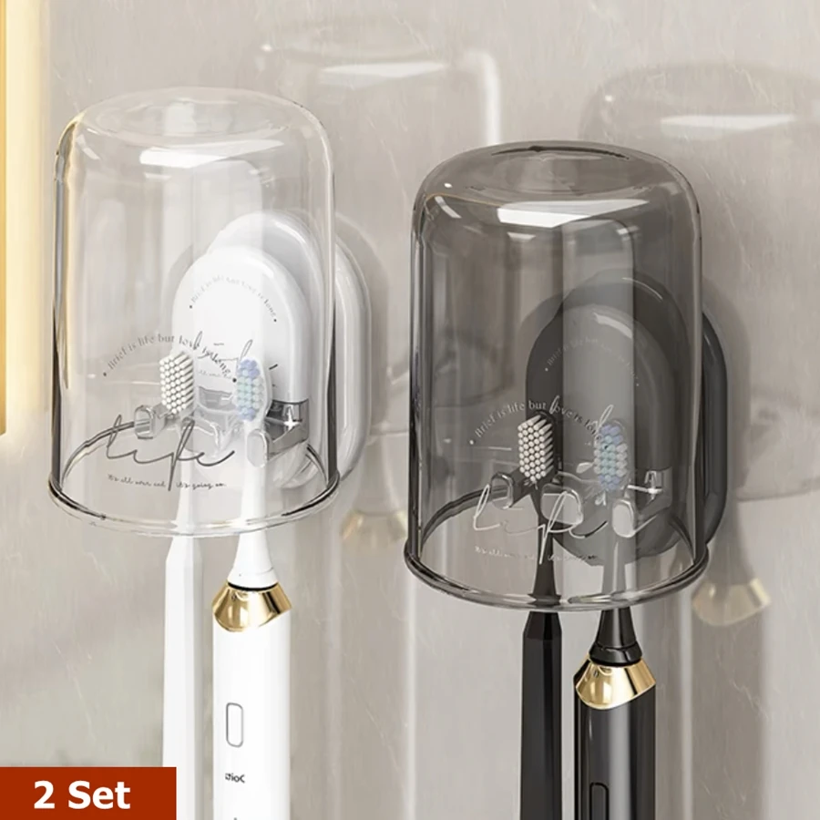 

Держатель для зубных щеток пластиковый серый