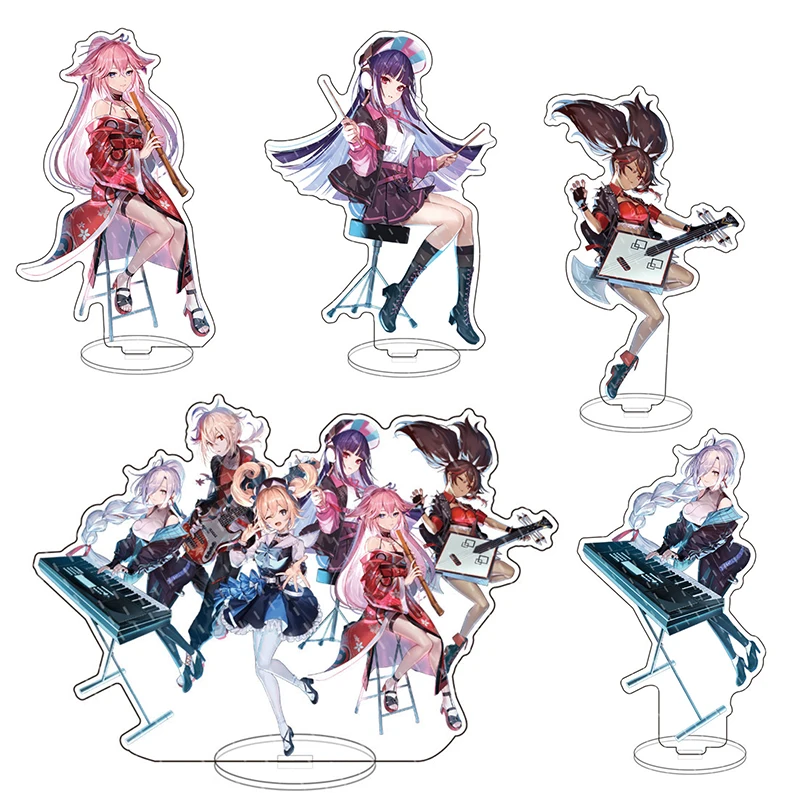 

Anime Figure Genshin Impact Concert Zhongli Venti Xiao Yae Miko Acrylic Stand Model Plate Desk Decor Standing Sign Fans Gift