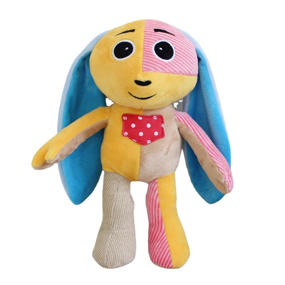 

40cm Kawaii Lost Ollie Plush Toy Cartoon Anime Plushie Doll Soft Stuffed Animal Rainbow Dog Plush for Kids Boys Girls Gifts