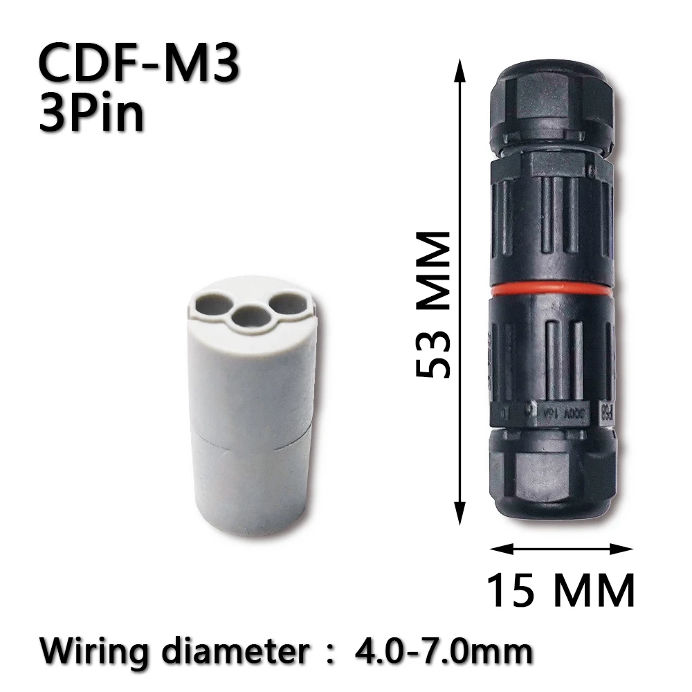 Клеммная колодка IP68 2/3 контактов разъем для подключения провода