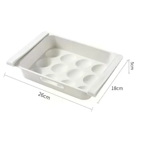 Контейнер для хранения яиц на холодильник, пластиковый ящик для яиц с 12 ячейками, органайзер, контейнер для кухни, дозатор яиц для холодильника