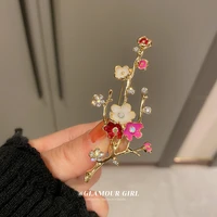 jewelry clothes accessories jewelry brooches gift wedding pins elegant plum blossom rhinestone flower brooch pin costume