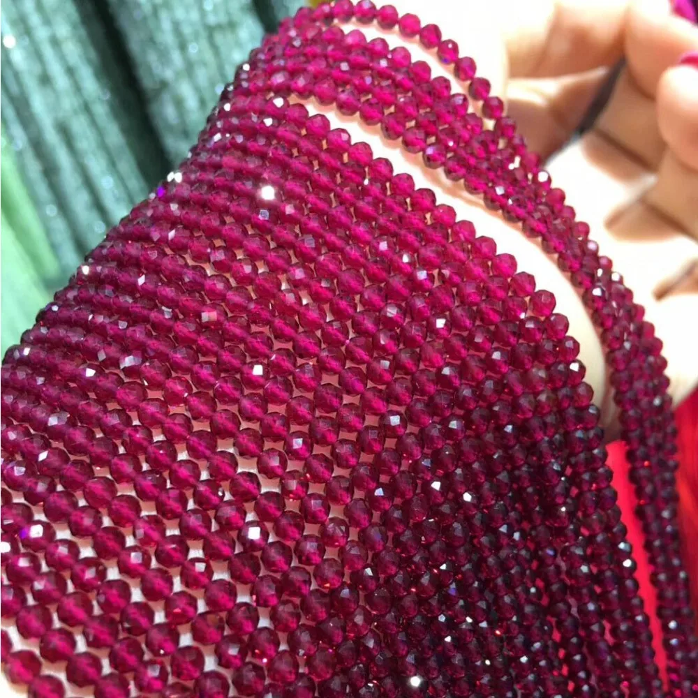 

Natural Stone Beaded Faceted Loose bead Tourmaline small Beads for Jewelry Making DIY Necklace Bracelet Accessories 2 3 4 5mm