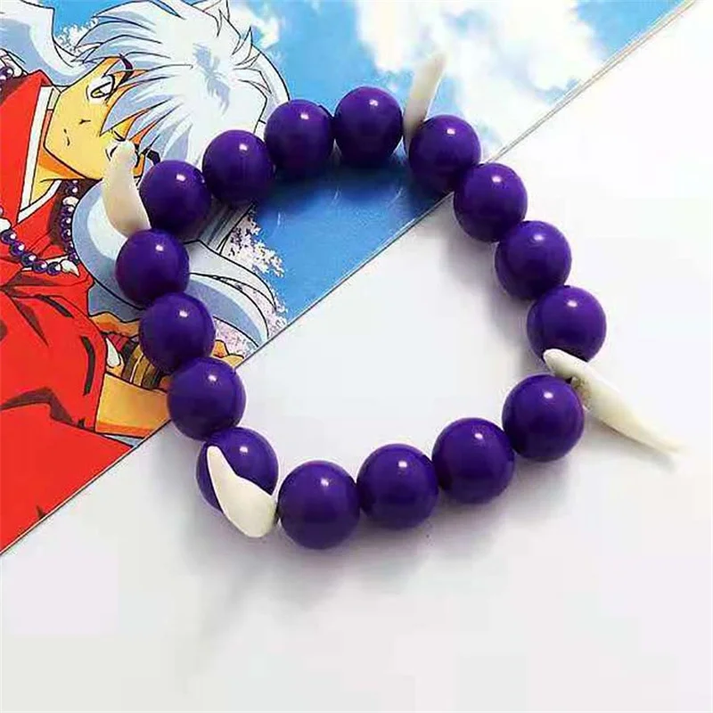 Новое Классическое аниме-ожерелье Inuyasha для косплея ожерелье с черными бусинами и