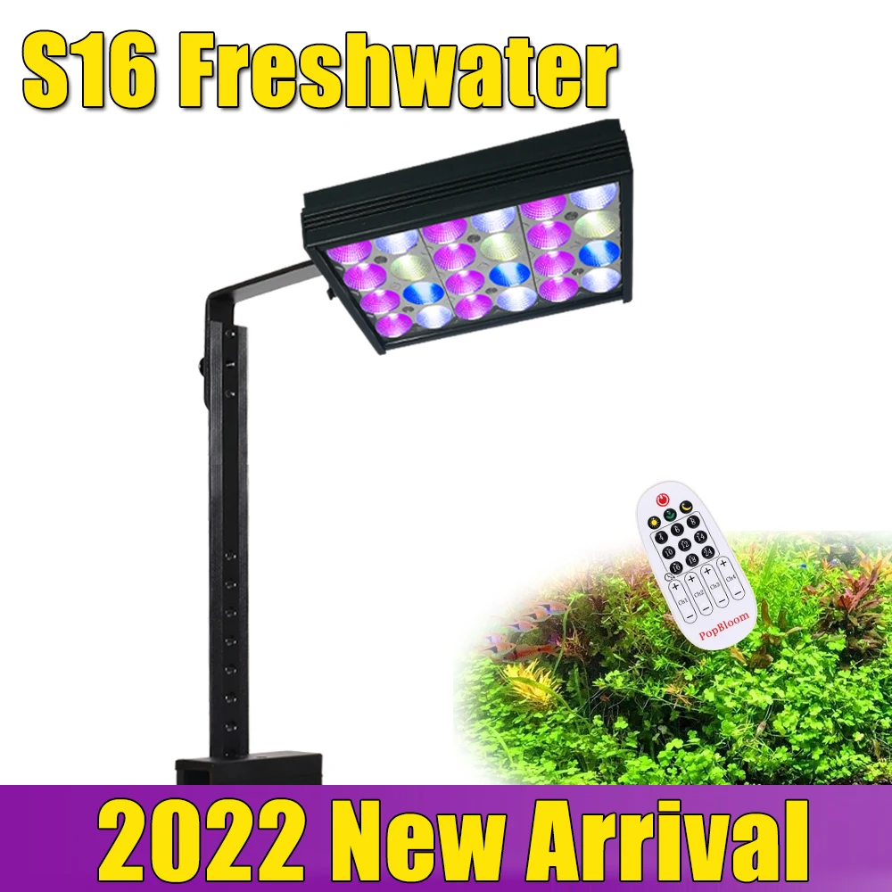 PopBloom-luz Led para acuario, lámpara con temporizador para plantas, plantas de agua dulce, peces, Mini tanque, amanecer y atardecer, 2022