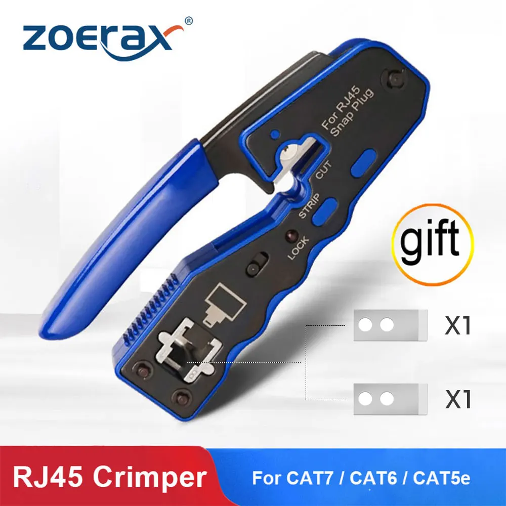 Устройство для зачистки кабеля ethernet ZoeRax щипцы сетевых инструментов Cat5 cat6 8p rg rj 45
