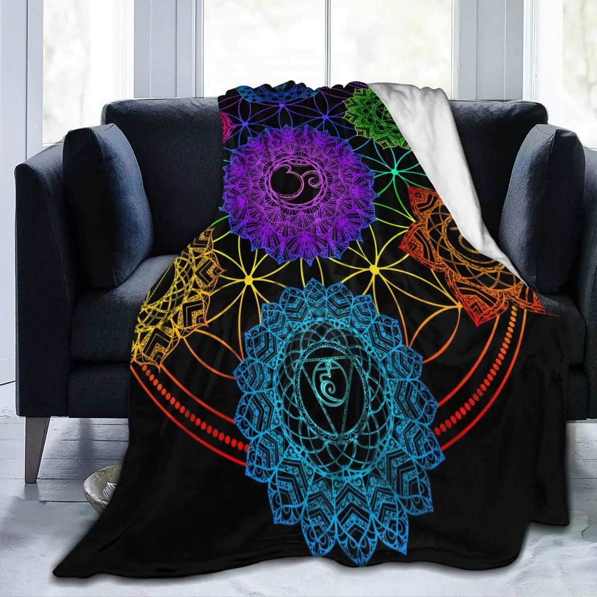 

Мягкое теплое фланелевое одеяло, тантрическое, хидуизм, буддизм, ваджраяна, медитация, путешествия, портативное зимнее покрывало, тонкая кр...