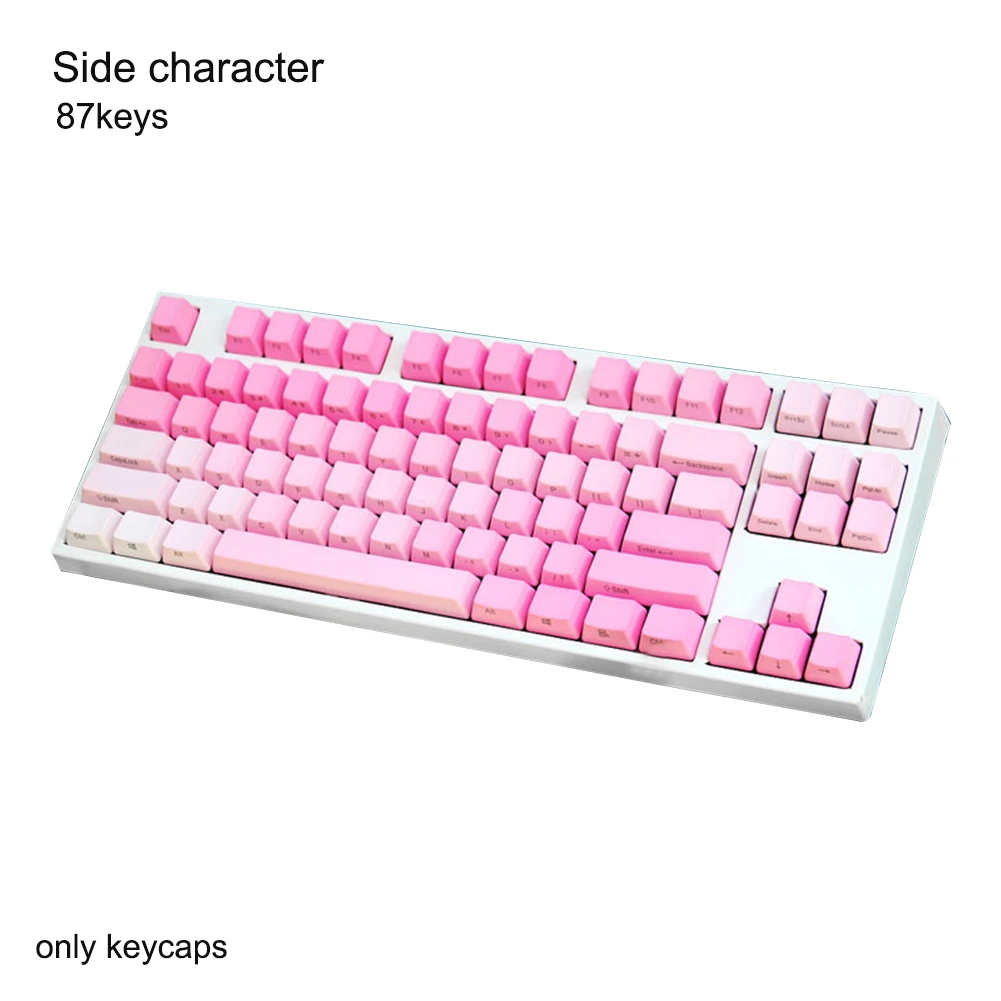 

87 104 108 Keys Office Mechanical Keyboard Colorful Computer Accessories Wear Resistant Decoration Keycap Set Gaming Ergonomic