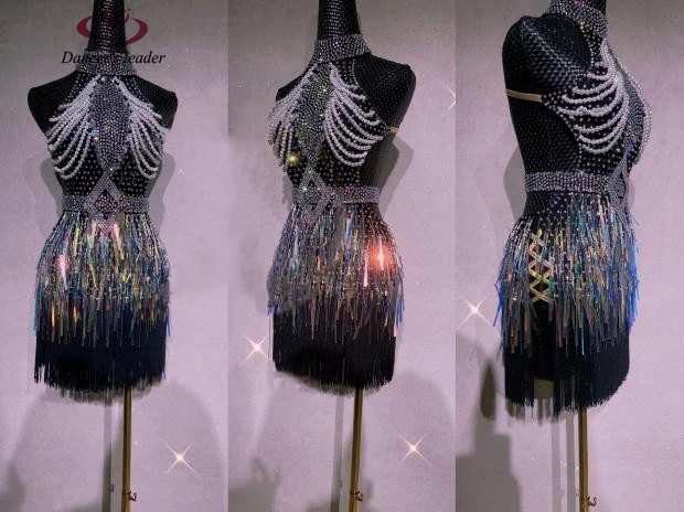 Женское платье для латиноамериканских танцев профессиональная одежда с