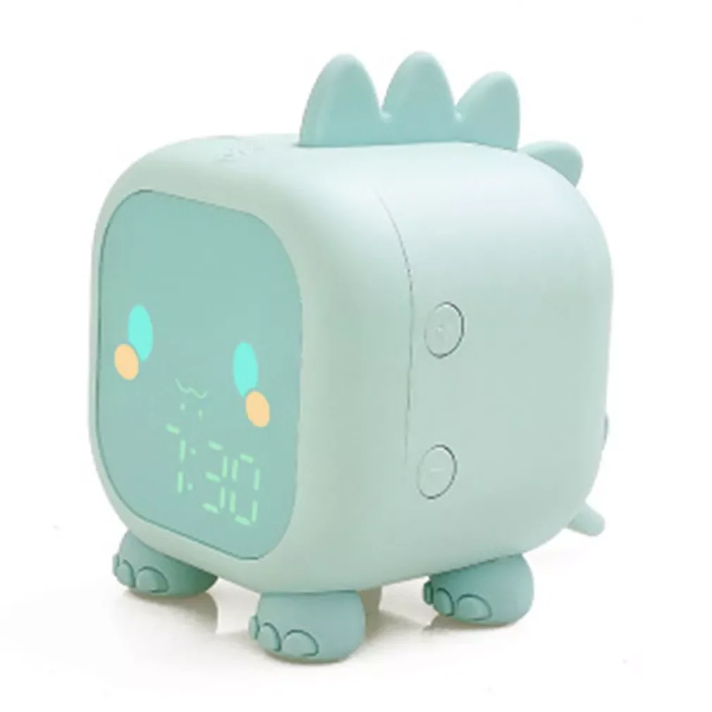 

Cute Rabbit Shape Digital Alarm Clock with LED Sound Night Light Function Portable Table Wall Clocks for Bedroom Children Gift