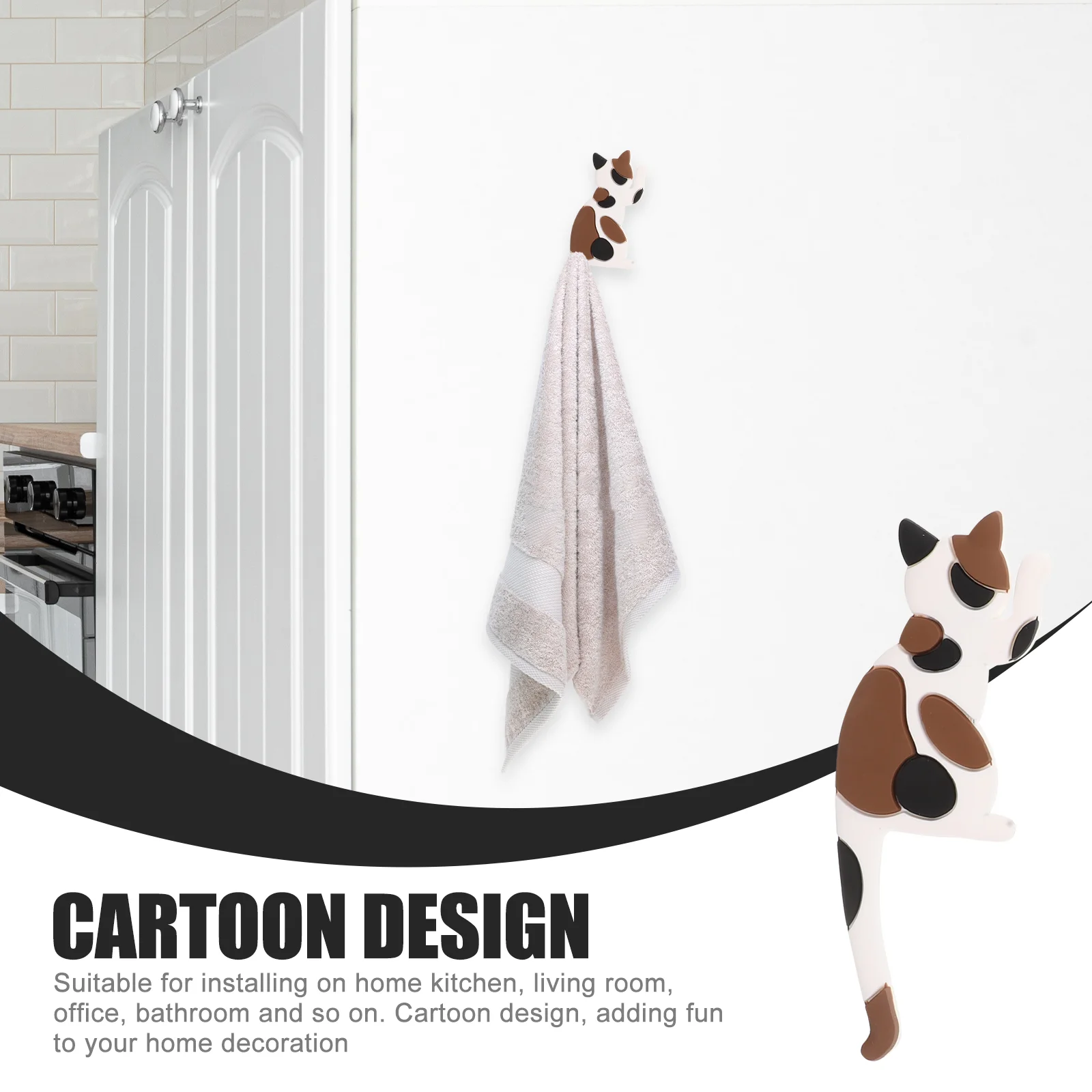 5 шт. магнитный крючок для кошек компактные крючки мультяшные магниты на