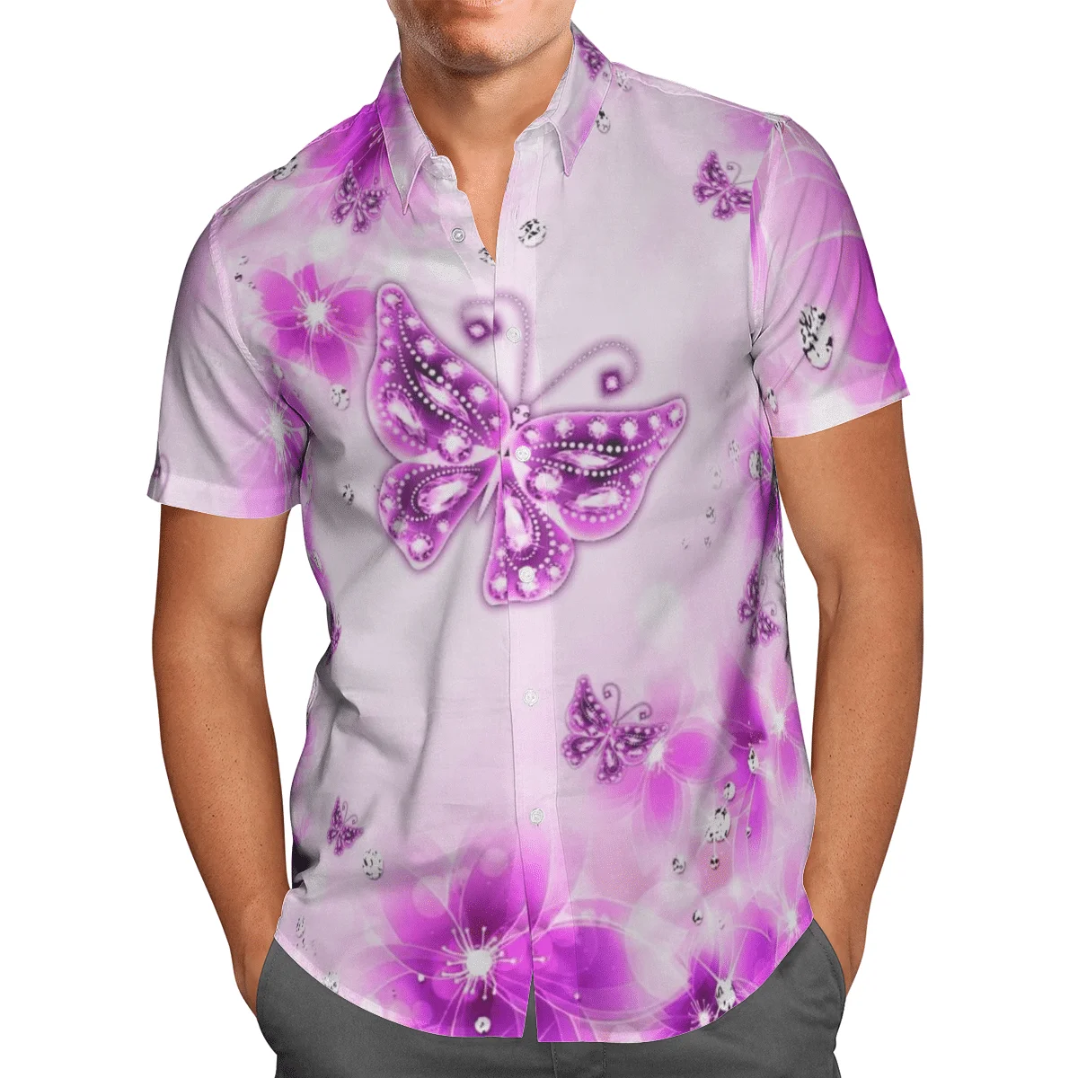 Hippie Shirt Button Hawaii Shirts Summer Casual Beach Holiday Short-sleeve 3D Printed 2022 Fashion Mens Hip Hop Lapel US Size