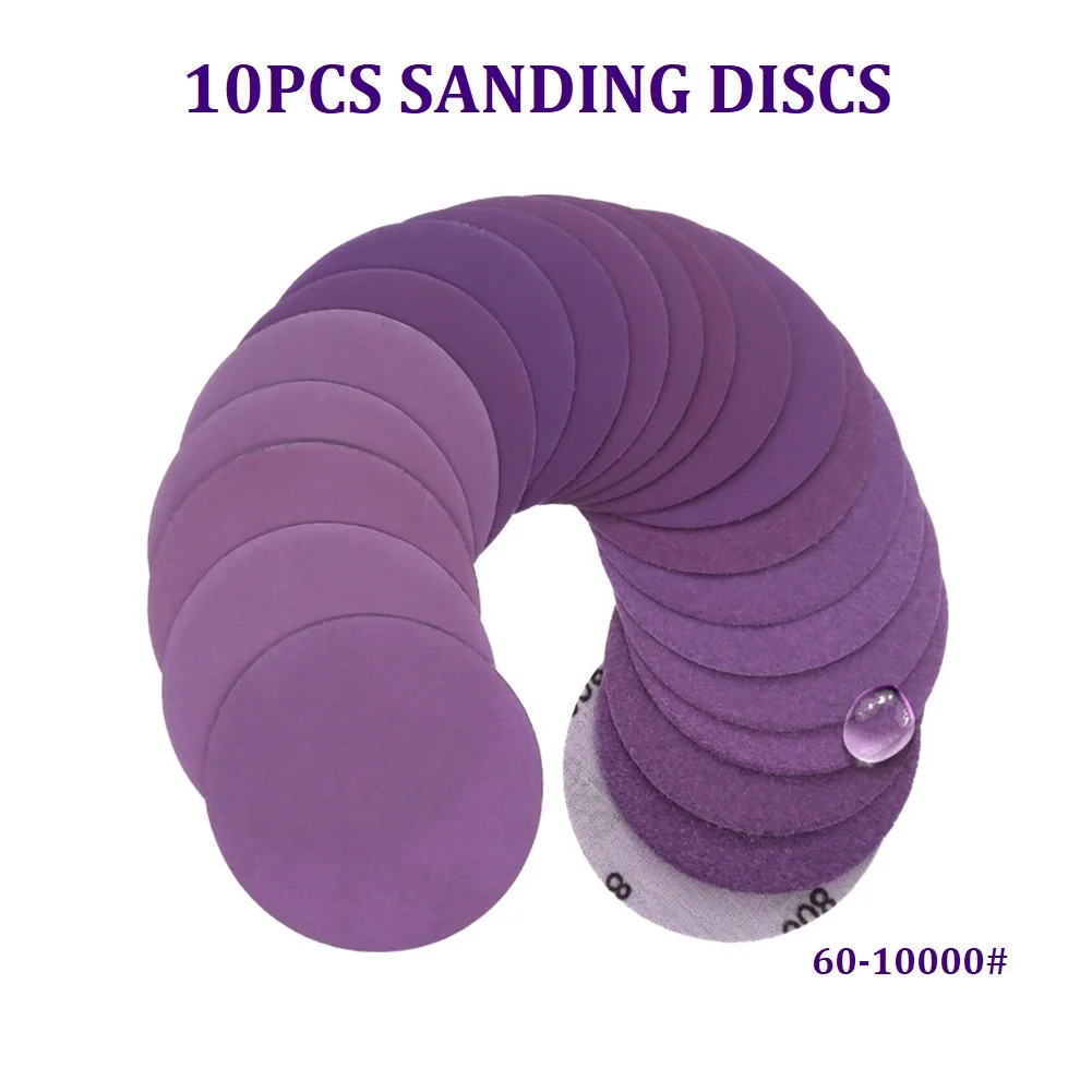 

3inch 75mm Sanding Discs Round Shape Sandpaper 60-10000Grit Hook Loop Sand Paper Abrasive Polishing Tool For Grinder Rotary Tool