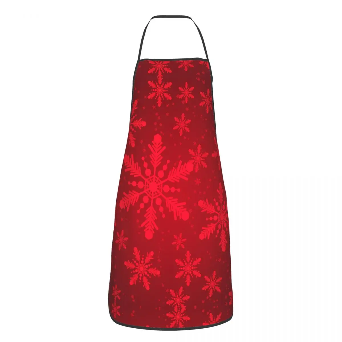 

Red Bokeh Snowflakes Apron Cuisine Cooking Baking Painting Abstract Christmas Aprons Kitchen Waterproof Tablier for Men Women