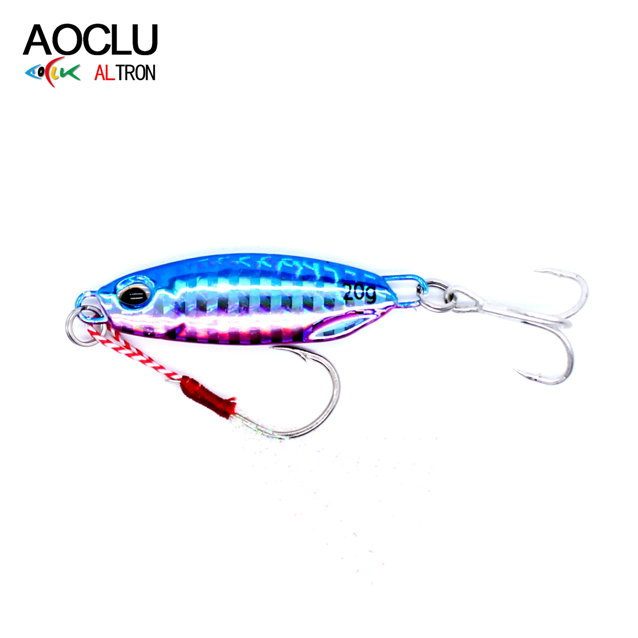 

AOCLU 5 Colors 10g 15g 20g 30g 40g Metal Jig Hard Bait Sinking Stick Fishing lures Sea Bass Fresh Salt water Origin jigging