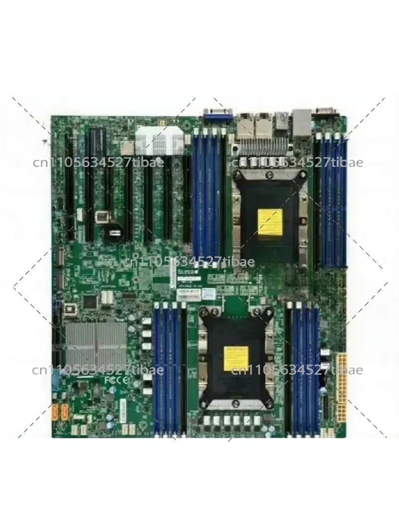 Фото Двухпроцессорная материнская плата LGA3647 для процессоров Xeon Scalable, 2x 10G LAN, 16x DIMM, PCIe 3.0, серверная плата ATX №1
