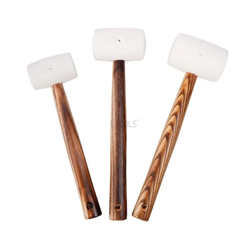 Ручка из карбонизированной древесины белый резиновый молоток микро пуля твердый