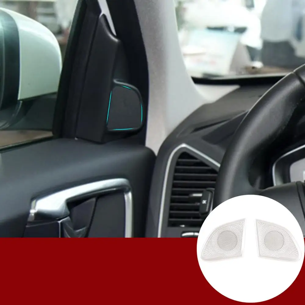 

Car Interior Accessories For Volvo Xc60 2009 -2017 Car Styling Aluminum Alloy Audio Speaker Tweeters Cover Trim