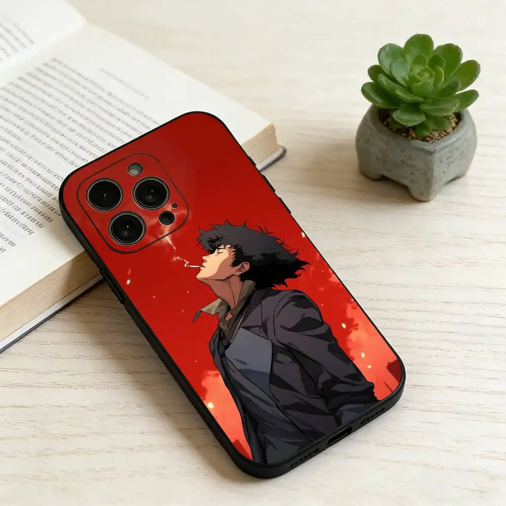 Фото Чехол для телефона C-Cowboy Bebop Spike Spiegel, силиконовый, мягкий, для iPhone 17 16 15 14 13 12 11 X XR Plus Pro Max Plus, подарок. №4