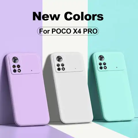 Чехол Poco M4 Pro 4G, квадратный Мягкий силиконовый чехол с жидкостью для Xiaomi Poco M3 M4 X4 Pro 5G Poco X3 F3 X3 NFC, защитный чехол для камеры ксиоми поко м4 м3 Икс4 ...