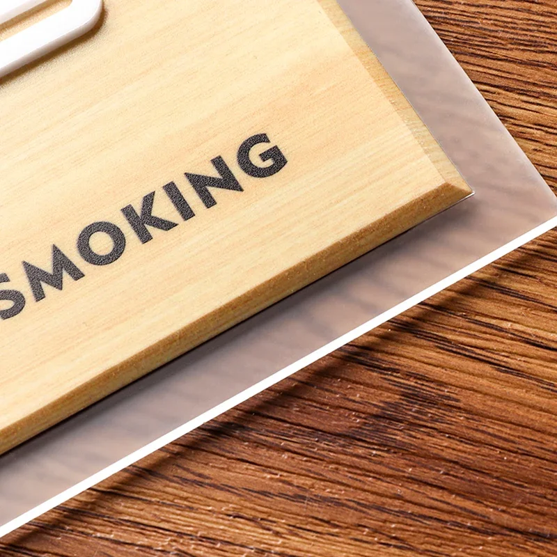 Акриловые теплые наклейки с напоминанием и надписью не курить