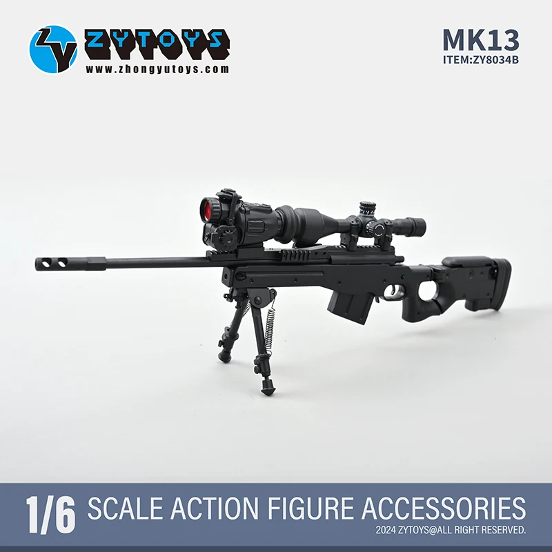 ZYTOYS 1/6 армия MK13 снайперская винтовка 18 8 см пластиковая модель военного оружия
