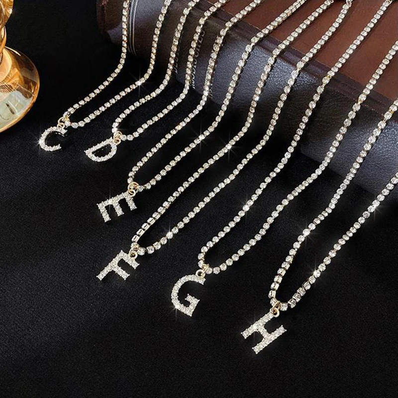 Ожерелье с подвеской в виде английского алфавита 26 дюймов | Украшения и