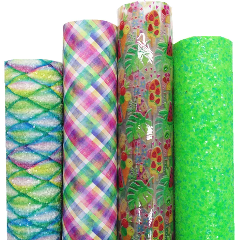 Фруктовые желейные листы на заказ неоновые блестящие кожаные бриллианты кожа