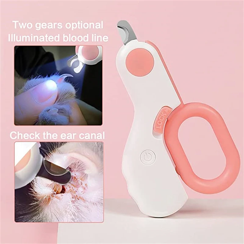 Pet Scissors Cat Dog Cutter Nail Clippers With LED Blood Line Professional Grooming Tool Trimmer Beauty Cleaning Supplies |