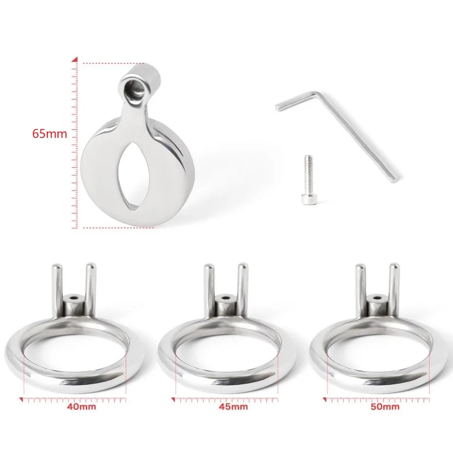 Маленький металлический замок для пениса из нержавеющей стали бондаж Мужской