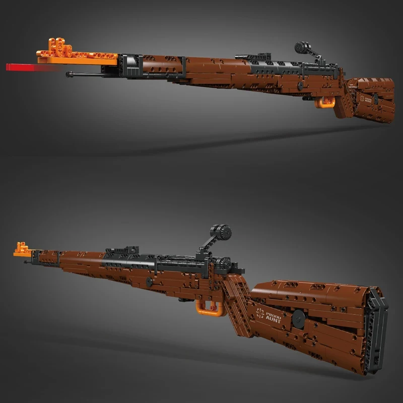 Строительный блок Mould King 14002 Kar98K модель WW2 серия оружия тяжелая снайперская