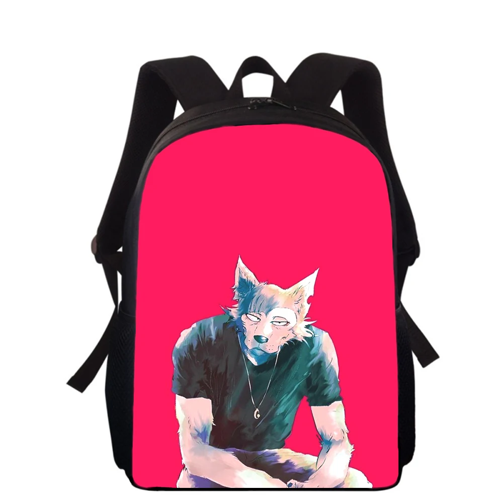 BEASTARS Anime 15” 3D Print Kids Backpack Primary School Bags for Boys Girls Back Pack Students School Book Bags