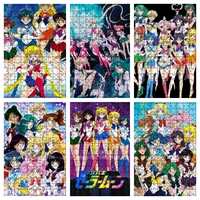 sailor moon jigsaw puzzle creative cartoon beauty puzzles for adults kids toys educational intellectual decompressing fun game