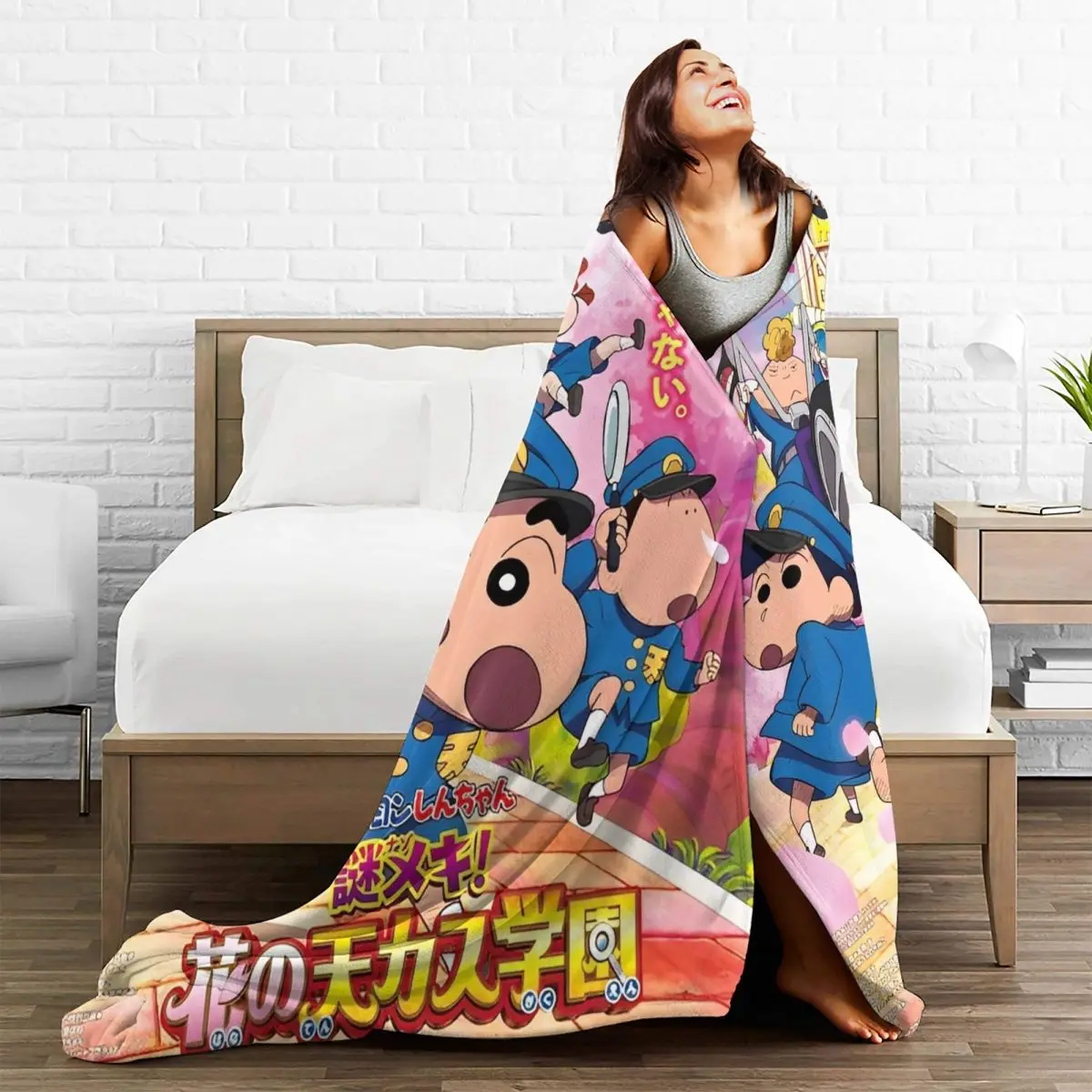 Мягкие одеяла декоративное постельное белье Crayon Shin-chan Фланелевое покрывало для