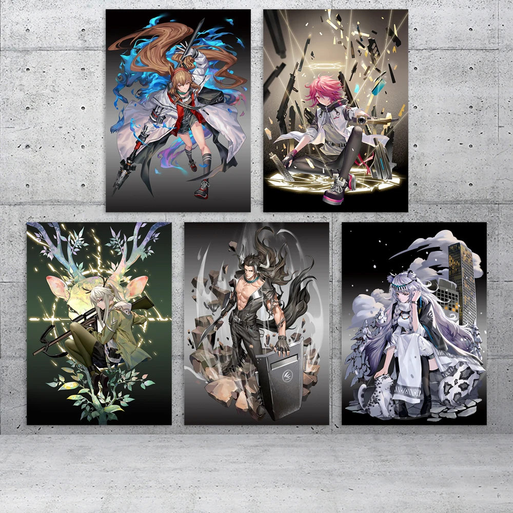 Картины на холсте, украшения для дома, аниме, картины Exusiai, плакат праманикса, печать HD, сияющая Настенная Искусство, модульная гостиная