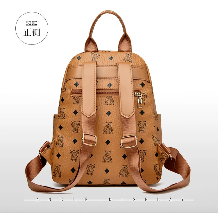 Водонепроницаемый рюкзак для женщин модный дорожный ранец из искусственной кожи