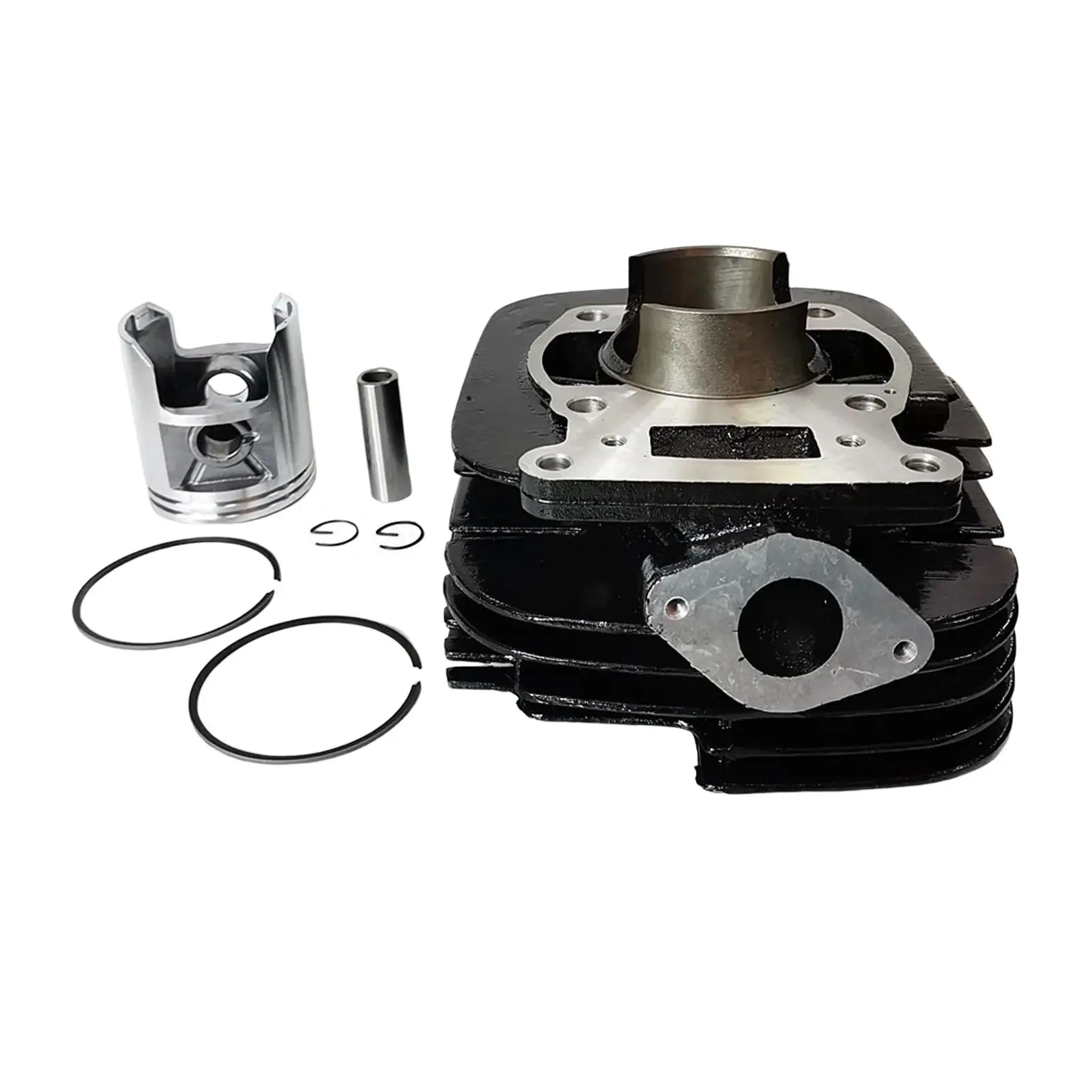 

64mm Cylinder Piston Kit Replacement Supplies Easy to Install Motorcycle Professional Durable Engine for TS185 TS185C 1978-81