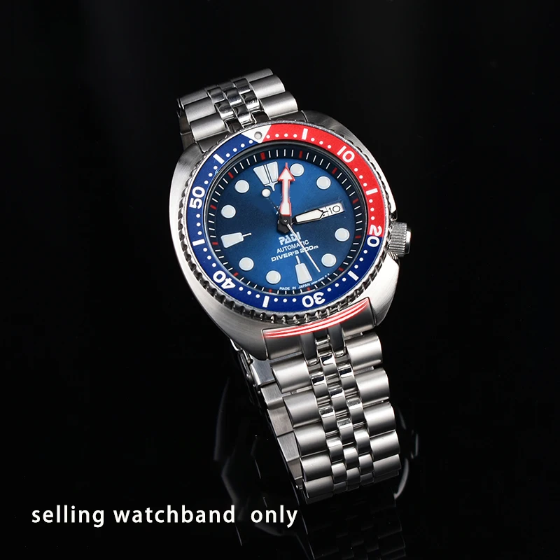 Solid Stainless Watch Band For Seiko Abalone Series Turtles Prospex SRPA21 SRP777 SRPC25 SRP773 SRP775 SRP779 Bracelet 22 Strap