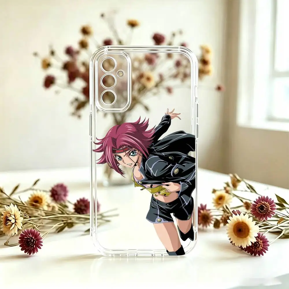 Фото Чехол для телефона Code Geass Kallen Stadtfeld для Samsung A10,12,20,21S,30,31,40,50,51,52,70,71, прозрачный чехол №2