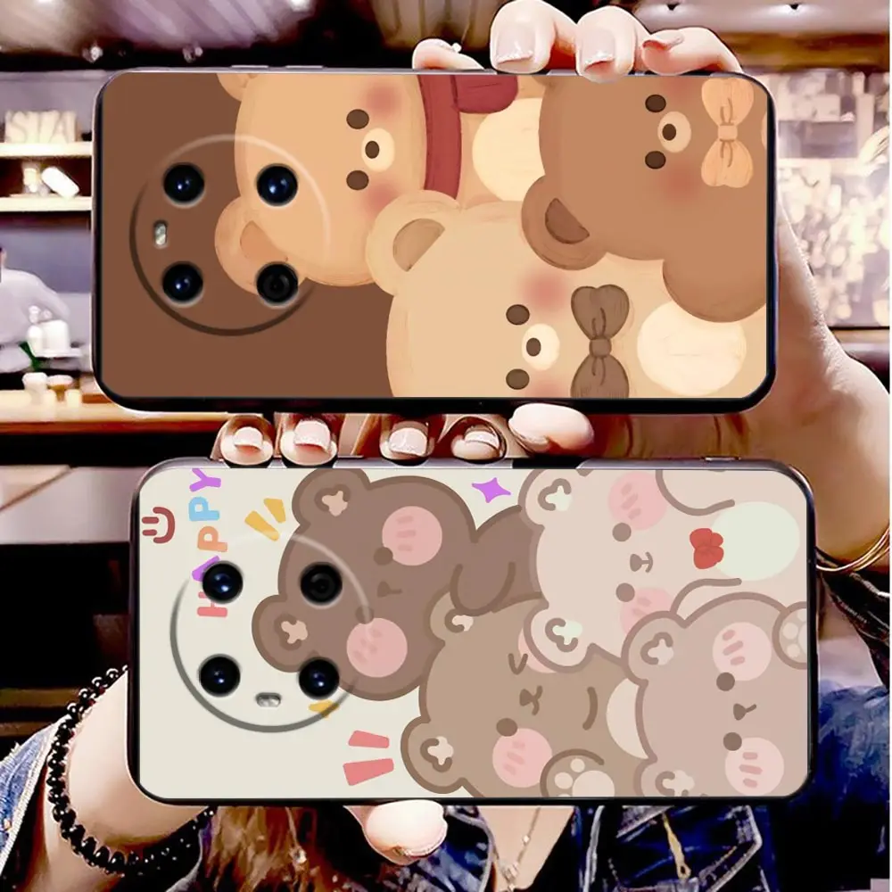 Phone Case For HUAWEI P50 P40 P30 P20 P10 P9 P8 Plus MATE 30 20 20X 10 9 8 Pro Lite Case Funda Coque Shell Cute Panda Tiger Cat