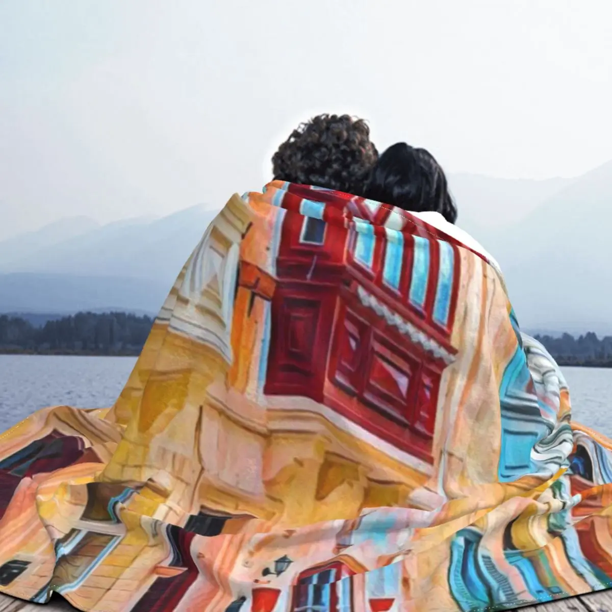 Ультрамягкое одеяло из микрофлиса Valetta Streets Malta