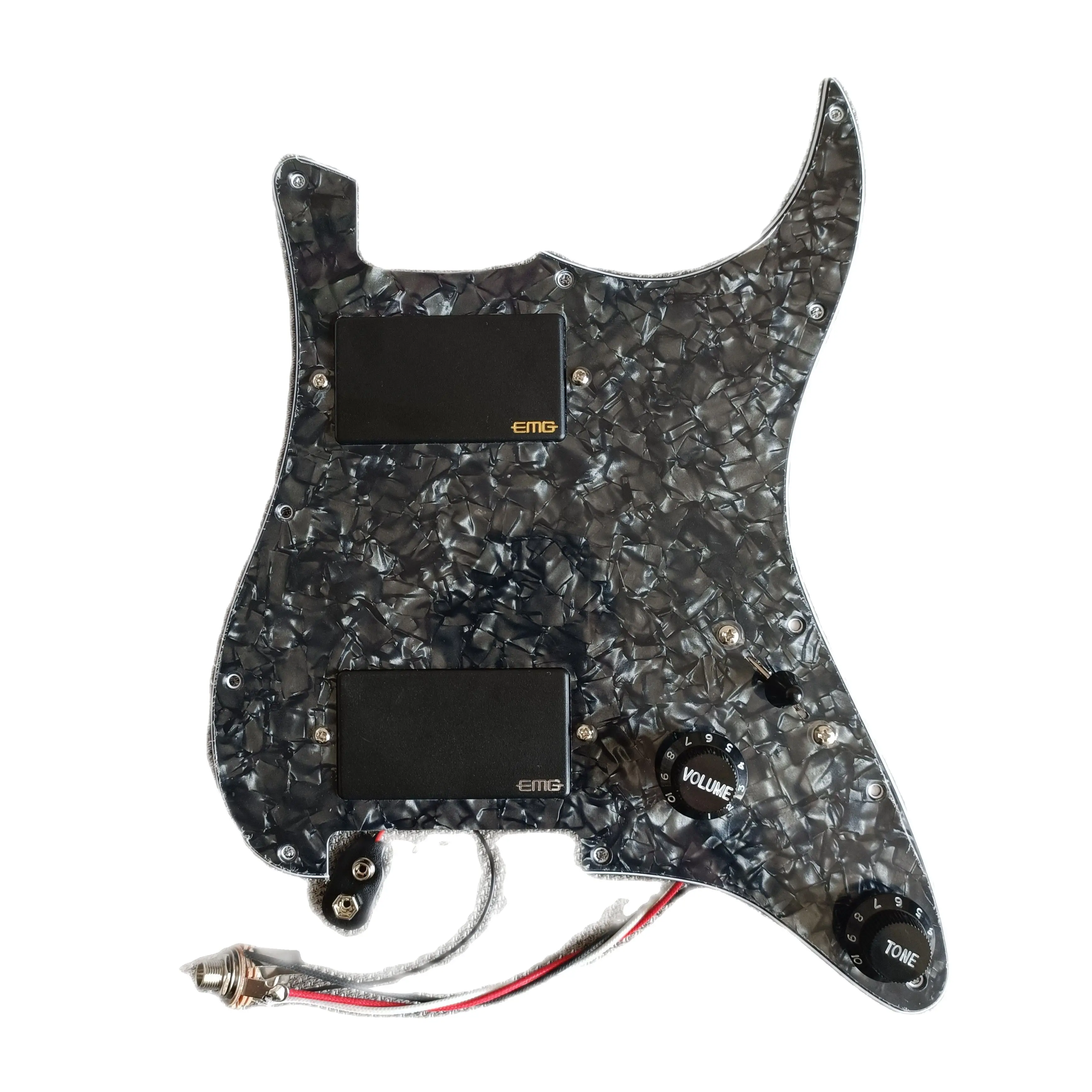 

Upgrade Prewired Loaded Pickguard HH Humbucker Active Pickups Set For ST Guitar,Musical Instruments Accessories