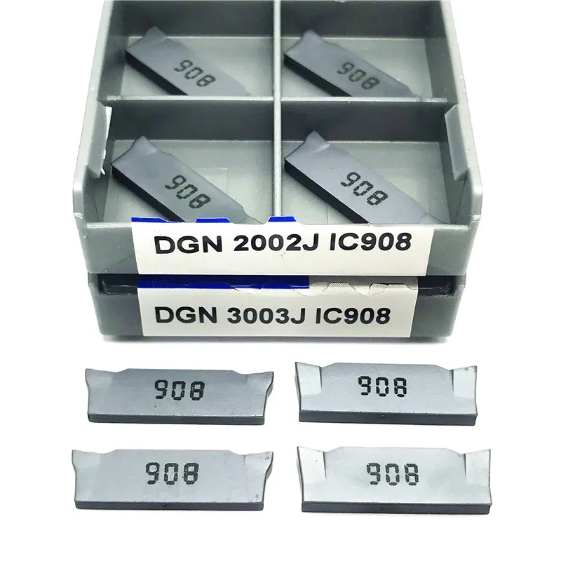 DGN2002J DGN3003J IC908 2MM 3MM Grooving Carbide Insert High Quality Cutting Tool CNC Turning Insert Parting and Grooving Tool