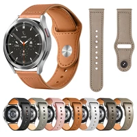 leather strap for samsung galaxy watch 4classicactive 2 46mm42mm40mm44mm bracelet 20mm 22mm correa amazfit gts 22e3 band