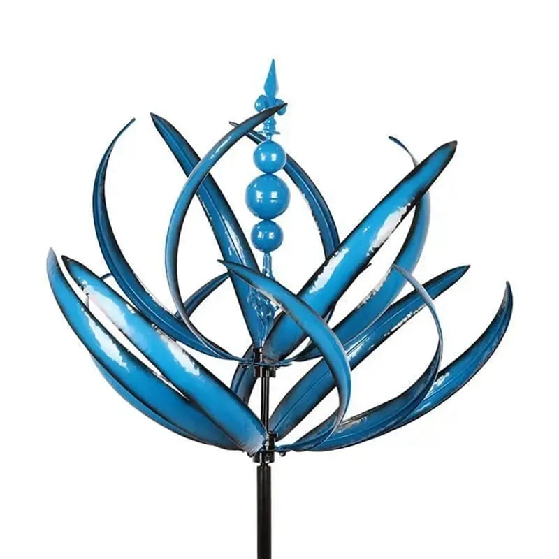 

Wind Spinner Metal Windmill 3D Wind Powered Kinetic Sculpture Lawn Metal Wind Solar Spinners Yard And Garden Decor