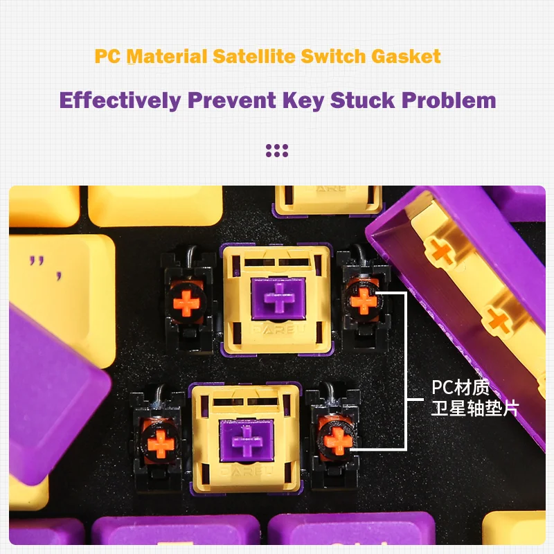 dareu a87 100 hotswap usb wired rgb led backlit mechanical gaming keyboard with customized violet gold switch programable free global shipping