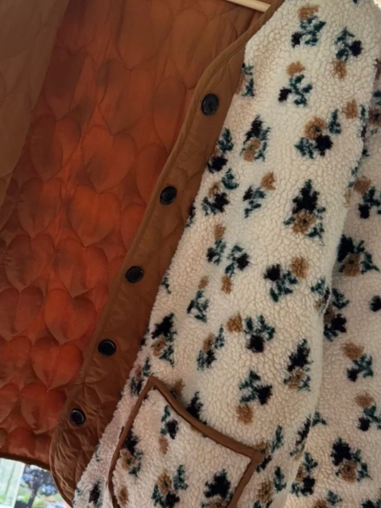 Осенне-зимнее двустороннее пальто из овечьей шерсти женские модные куртки с